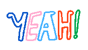 Happy Hell Yeah Sticker by Livia Falcaru