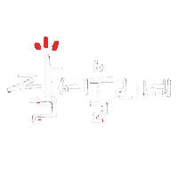 White Text Hangul Sticker
