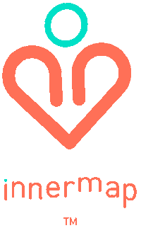 innermap heart relax wellness meditation Sticker