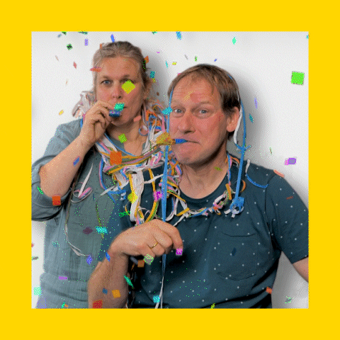 Agrio giphyupload party thumbs up confetti GIF