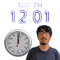 12Pm Sticker