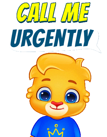 Ringing Call Me Sticker by Lucas and Friends by RV AppStudios