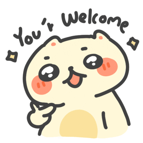 You Are Welcome No Problem Sticker