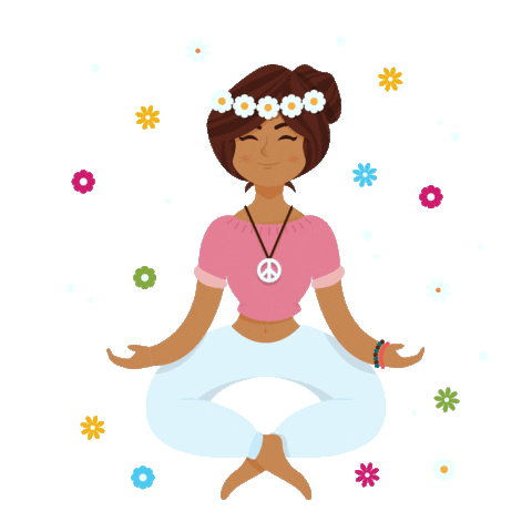 Pixlr giphyupload mood peace yoga Sticker