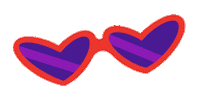 gigibujada summer corazon gafas sun glasses Sticker