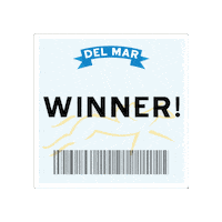 Horse Racing Winner Winner Chicken Dinner Sticker by Del Mar Racing