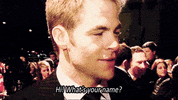 chris pine hello GIF