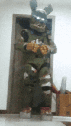 luffyhall47 giphygifmaker dance cosplay fnaf GIF