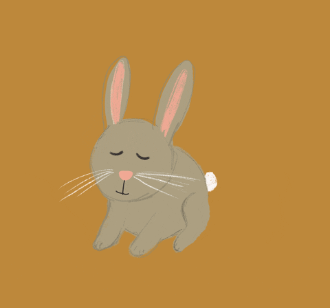Easter Bunny Illustration GIF by BrittDoesDesign