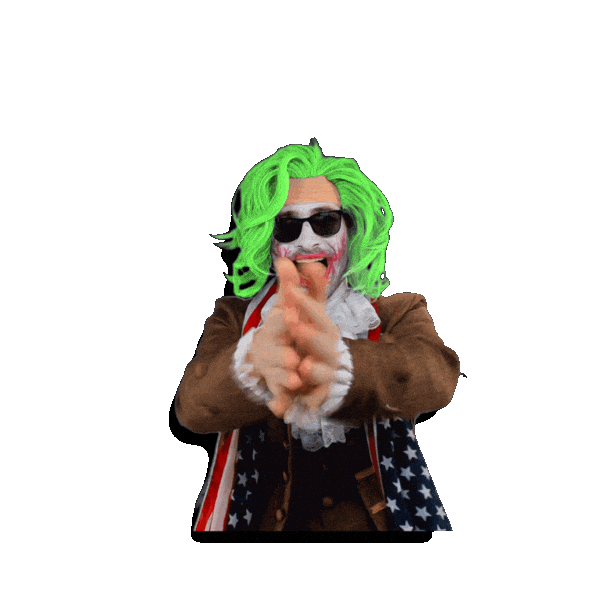 Grinning Joker Laughing Sticker