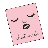 k-beauty sheet mask Sticker by PIBU Beauty