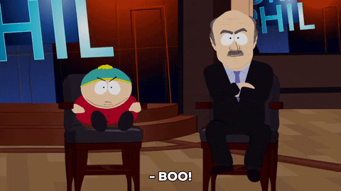 eric cartman boo GIF by South Park 