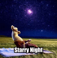 Starry Night Stars GIF by dalaillamazen