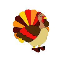 Thanksgiving Turkey Sticker