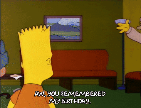 Season 4 Birthday GIF by The Simpsons
