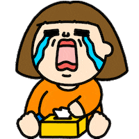 Sad Sticker Sticker by Plastic Thing