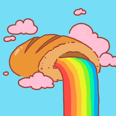 rainbow filling GIF by Percolate Galactic