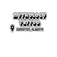 Tattoo Shop Blackwork Sticker by Mythology Tattoo Edmonton