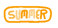 Summer Text Sticker