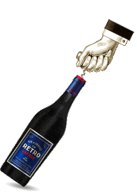 Domainelafage retro wine pop vin Sticker