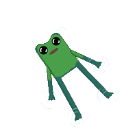 Chilling Let Go Sticker by fwogs