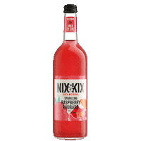 nixandkixnatural natural sparkling raspberry rhubarb Sticker
