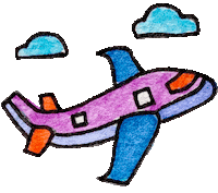 Travel Flying Sticker