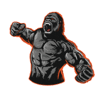 dieselrcorp logo orange monkey truck Sticker