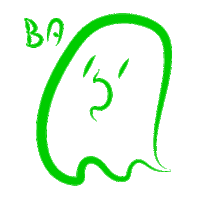 alejandrowl run ghost boo owl Sticker