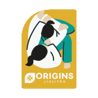 originsmartialarts sports jiujitsu origins grappling Sticker