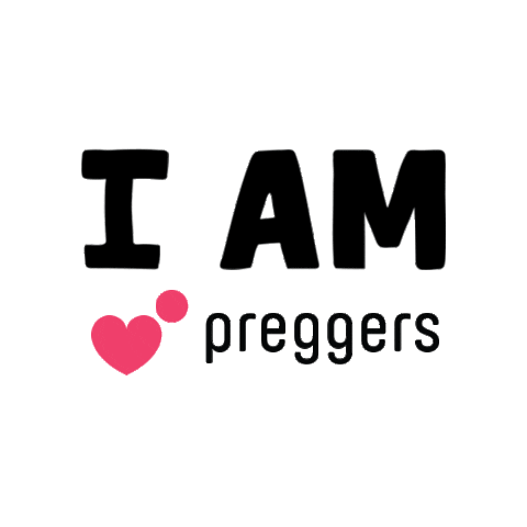 preggersapp love heart baby pregnant Sticker