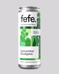 drinkfefe hard seltzer fefe the french hard seltzer concombre eucalyptus GIF