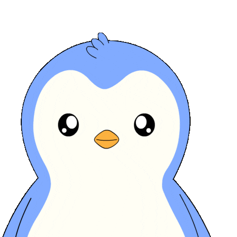 Penguin Thank You Sticker by Pudgy Penguins
