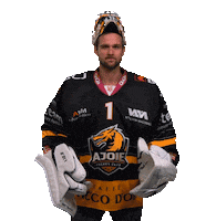 Hockey Wolf Sticker by HC Ajoie