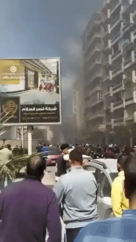 Damage Evident After Deadly Explosion Outside Police Station in Alexandria