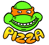 Pizza Party Sticker by Russell Taysom