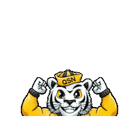 QSNgg gaming flex tiger qsn Sticker