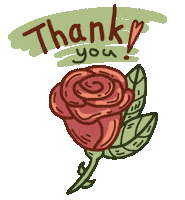 Flower Thank You Sticker