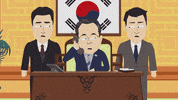 president korea GIF by South Park 