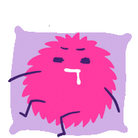 SkritterHQ tired sleep bed sleeping Sticker