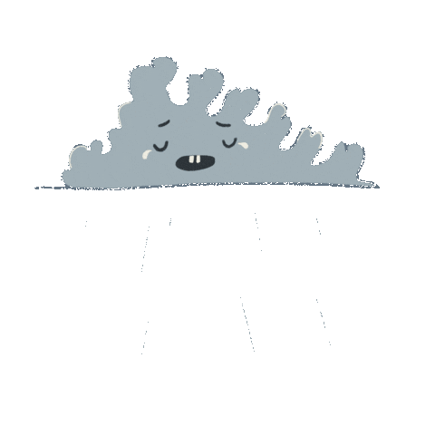 Sad Rainy Day Sticker