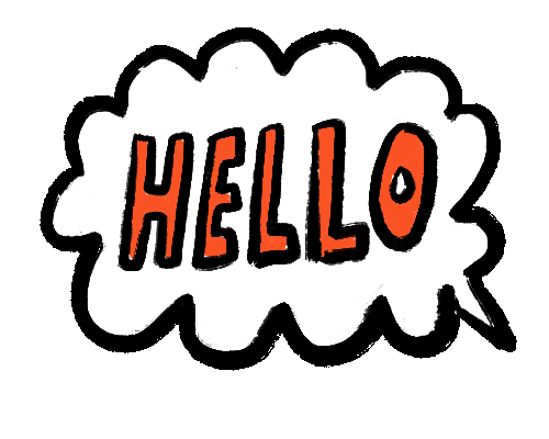 Whats Up Hello Sticker by Abitan