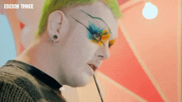 Make-Up Reaction GIF by BBC Three