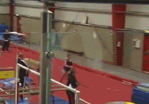 Gymnastics Fail GIF