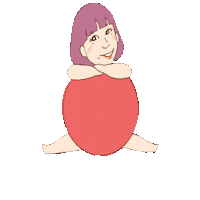 collinettegif smile jump ジャンプ collinette Sticker