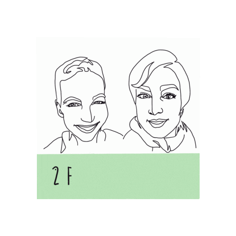 Logo Podcast Sticker by 2 Frauen, 2 Brüste