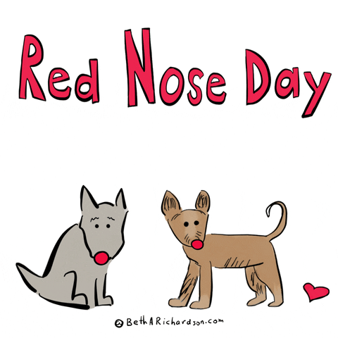 Red Nose Day Dog GIF