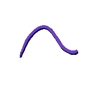 lunarstruc wave purple worm lila Sticker