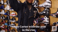 Vince Carter With The Arm In The Rim
