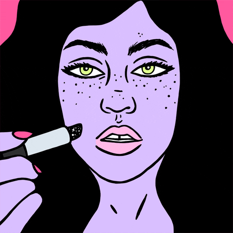 makeup babe GIF by Robin Eisenberg